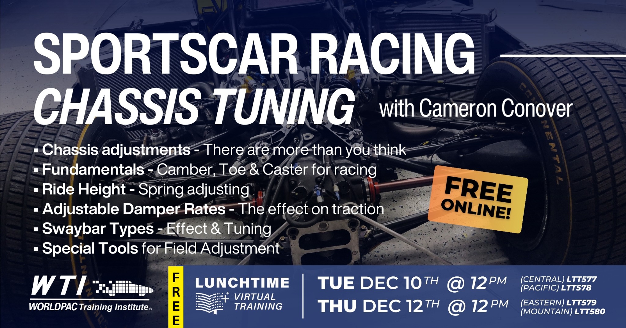 WTI - THIS IS IT! The last WTI FREE 1 Hour Lunchtime Technical Training ...