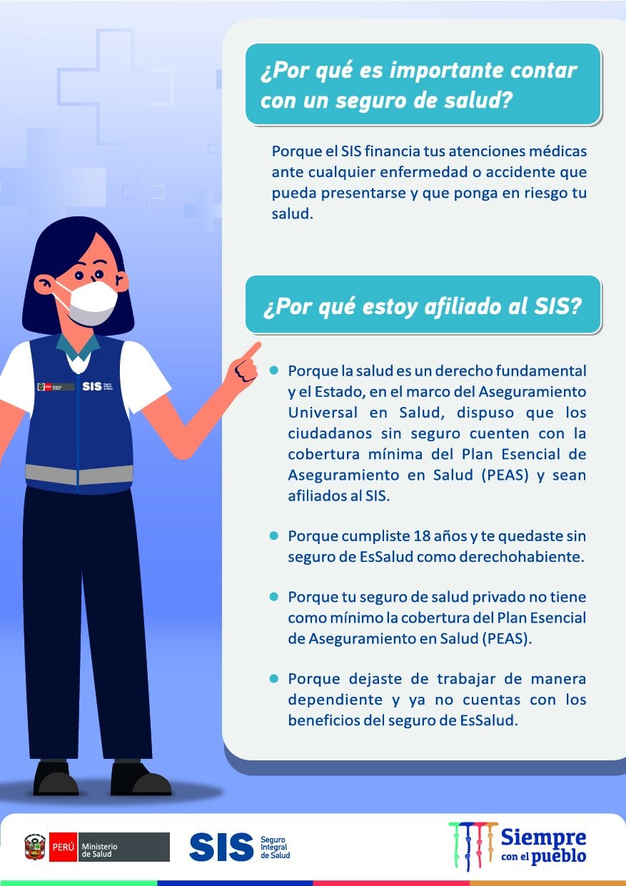 📢 YO TENGO SIS ¿Y TÚ? Es importante tener seguro de salud. Por eso el ...