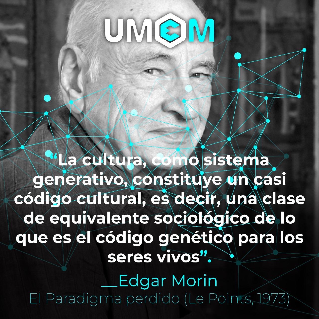 “La cultura, como sistema generativo, constituye un casi código ...