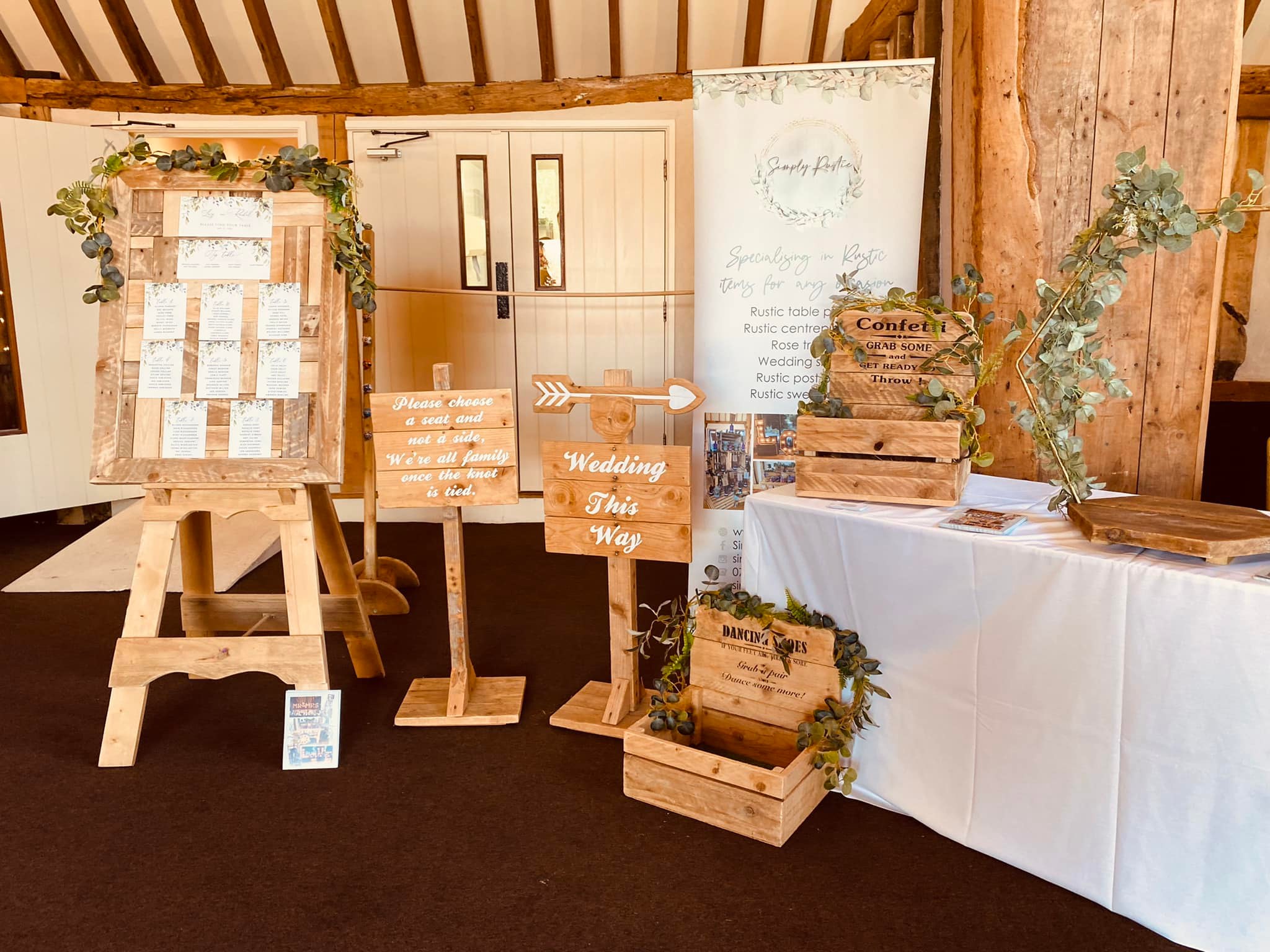 Simply rustic - All set up ready for an amazing wedding...