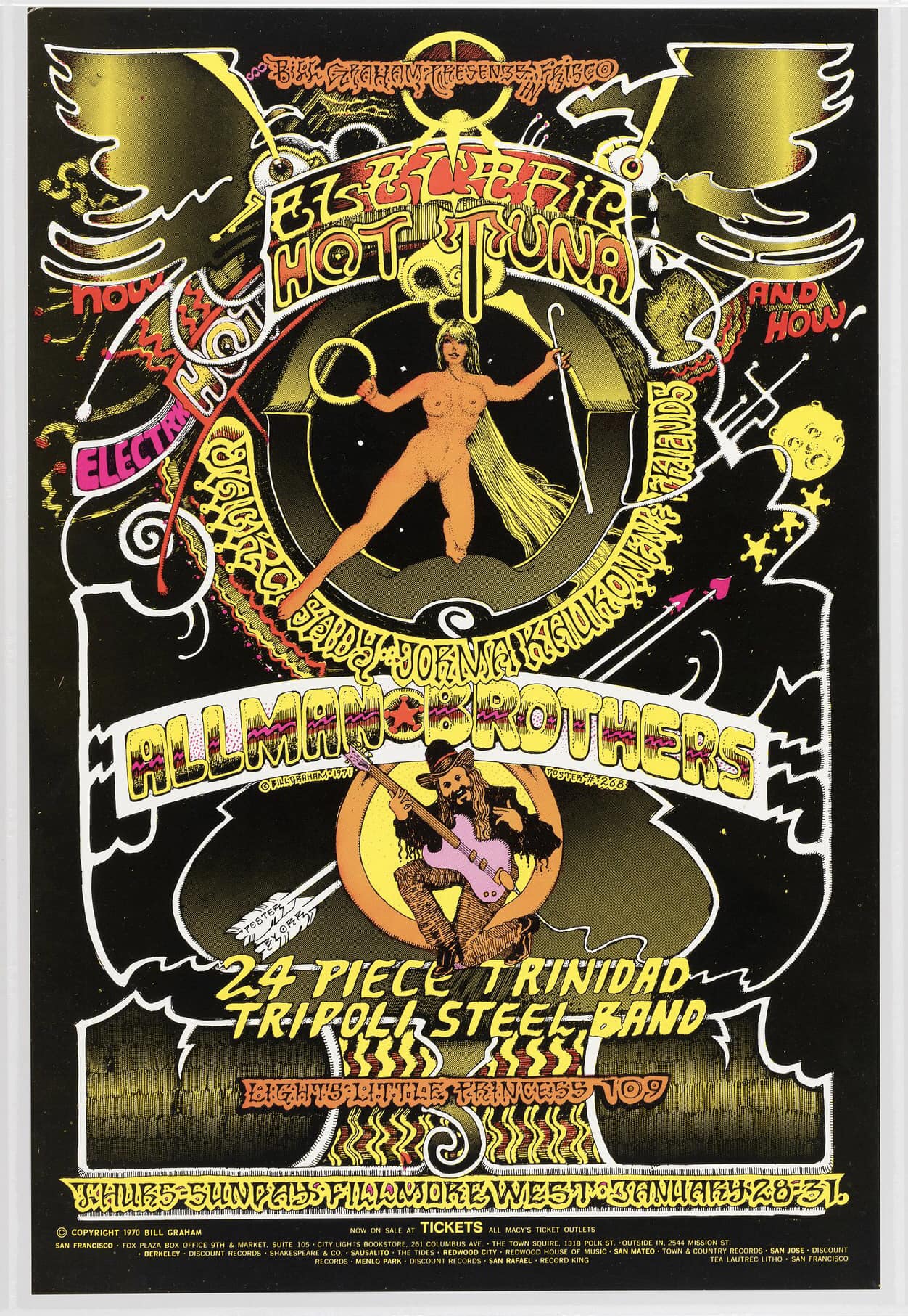 Norman Orr's 1971 poster for Allman Brothers at Fillmore West