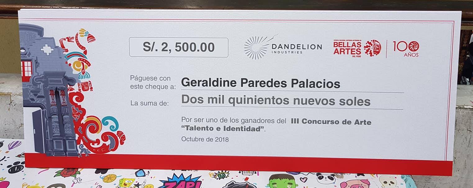 CHEQUE SUPER GIGANTE. Cheque Premio... - Emporium Color SAC | Facebook