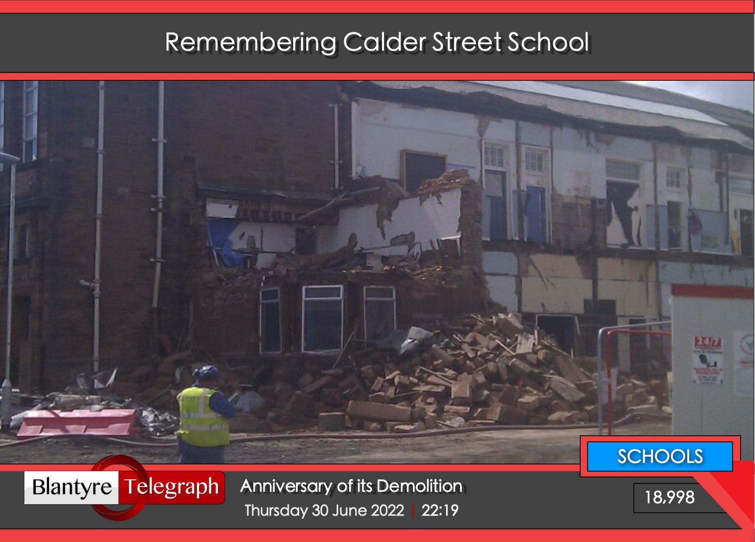 Blantyre - REMEMBERING CALDER STREET SCHOOL Anniversary of Demolition ...