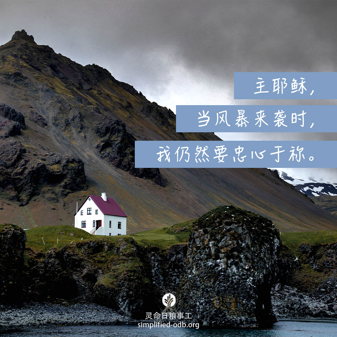 灵命日粮 - 我们是否以耶稣做为生命的根基，并顺服祂的话？还是违背祂的教导呢？