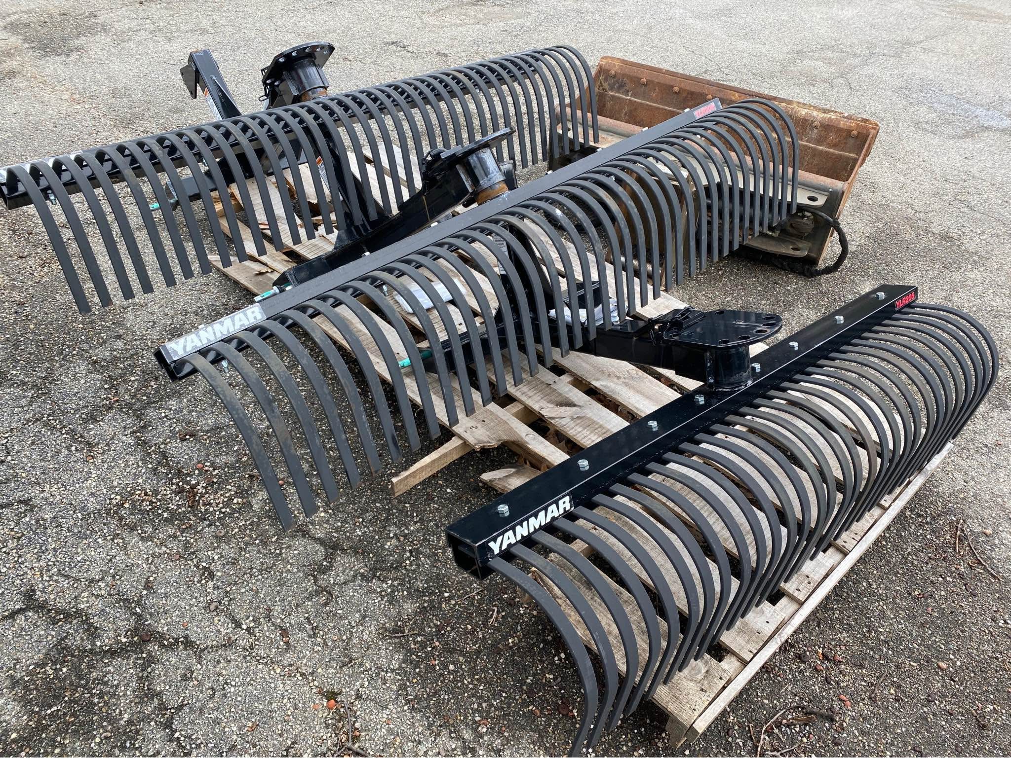 Tractor implements-Box blade-York rake-Back blade-Brush hog—-Yanmar ...