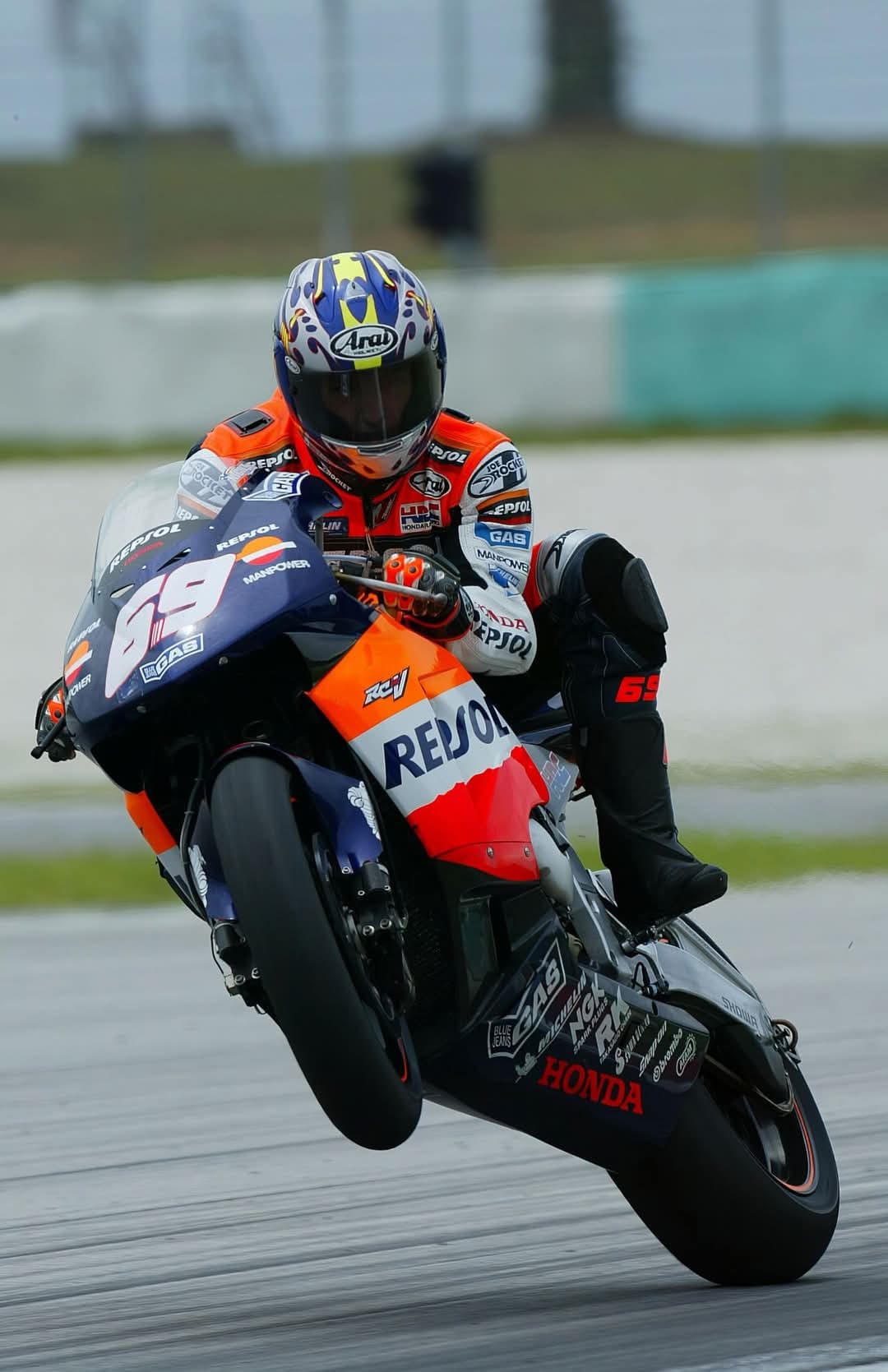 Nicky Hayden on his Honda RC212V at Mazda Raceway, 2007. #USGP