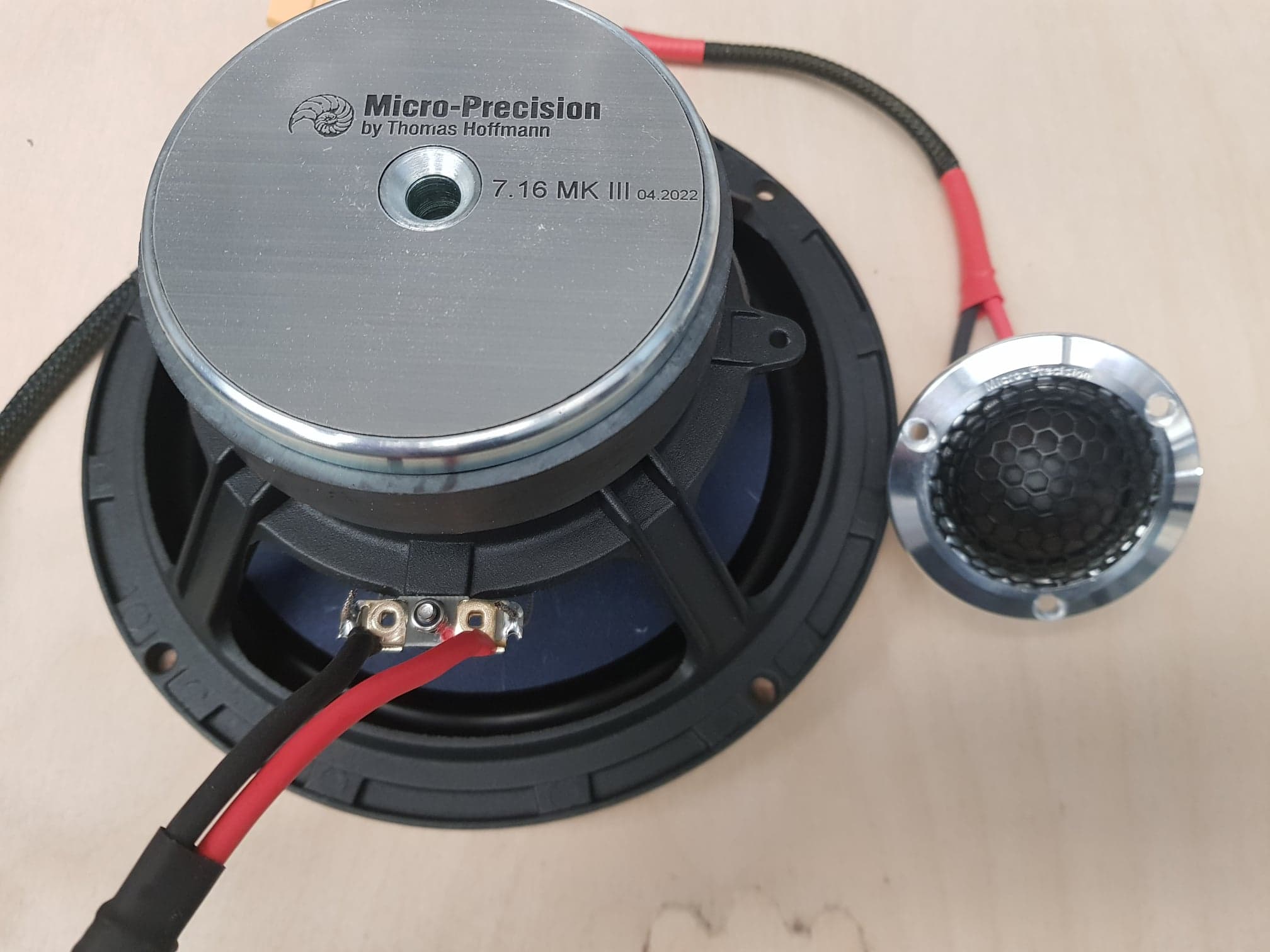 Test fitting the Micro Precision Z tweeter and 5.8 midrange, looks 