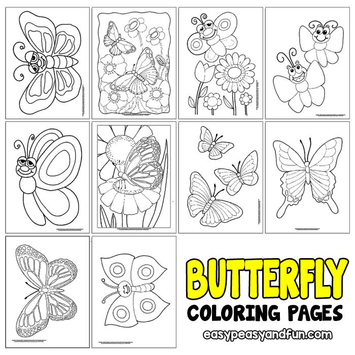 10 Butterfly Coloring Pages... - Easy Peasy and Fun | Facebook