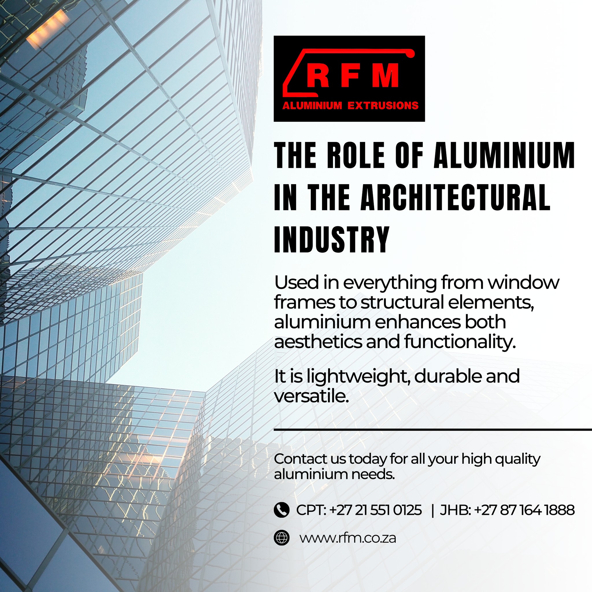 rfmetals - 🏗️ The Role of Aluminium in Architecture!