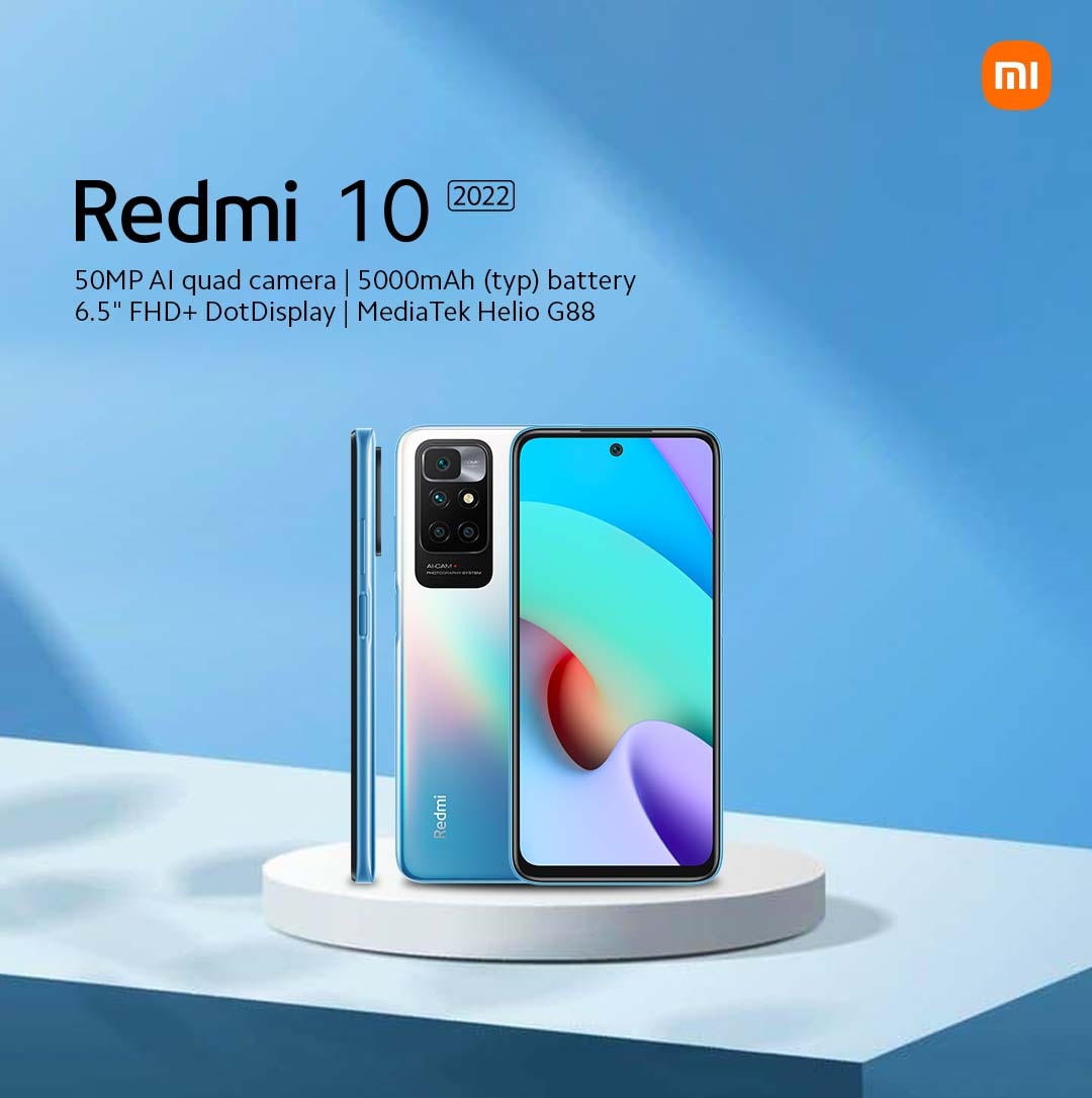 With a 50MP AI quad camera | 90Hz FHD+ display, #Redmi102022