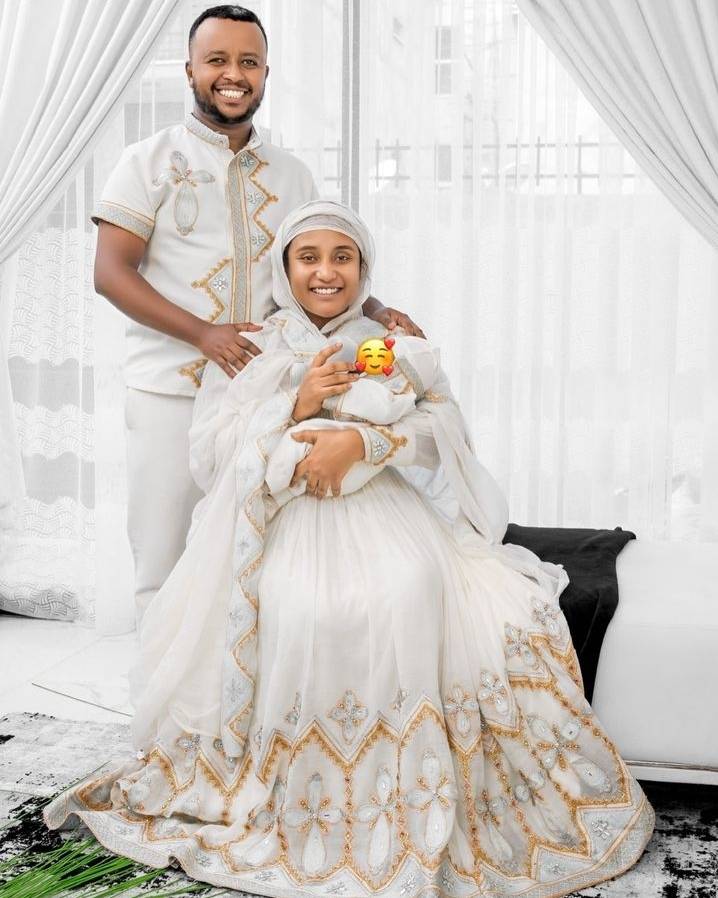 ሐበሻ ልብስ – ባህላዊ ነጭ  ዘመናዊ የሐበሻ ልብስ ለምሽት ዝግጅቶች main image 1