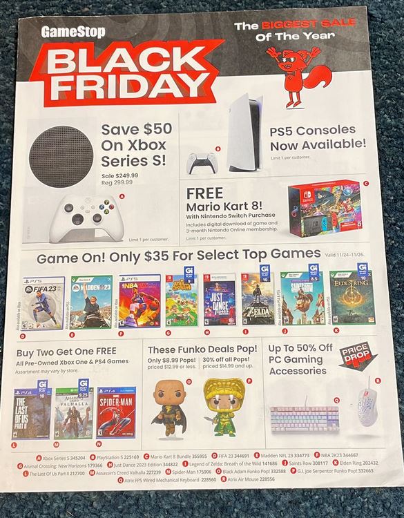 GameStop B2G1 Free Game Sale Includes New Releases For Switch, PS5