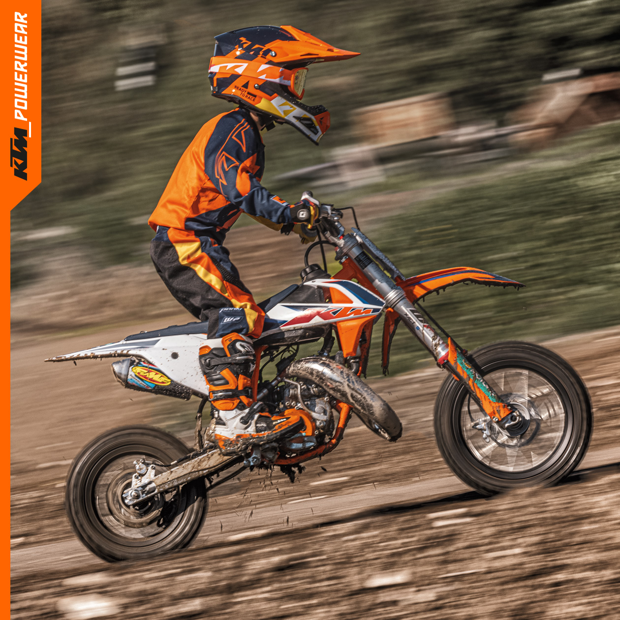 The KTM Kids Dynamic FX Helmet. Offering 'big boy' looks while