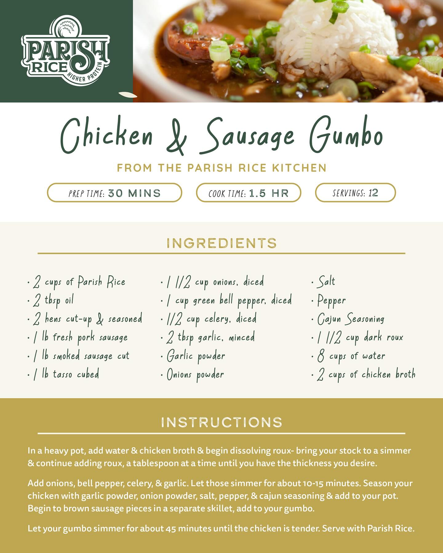 Parish Rice - Gumbo isn’t just a dish—it’s a story that’s... | Facebook
