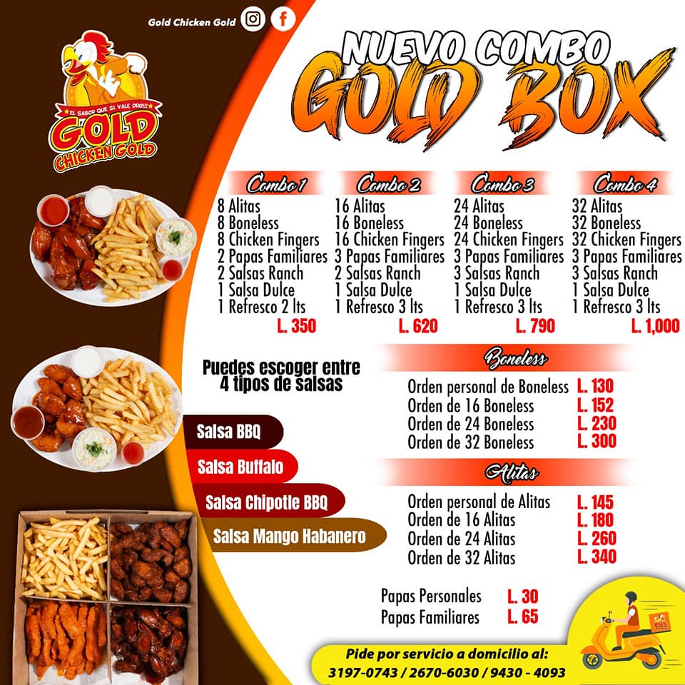 Gold Chicken Gold - ¿Ya ordenaste nuestra Gold Box? 🤤🤔 Ordénala este ...