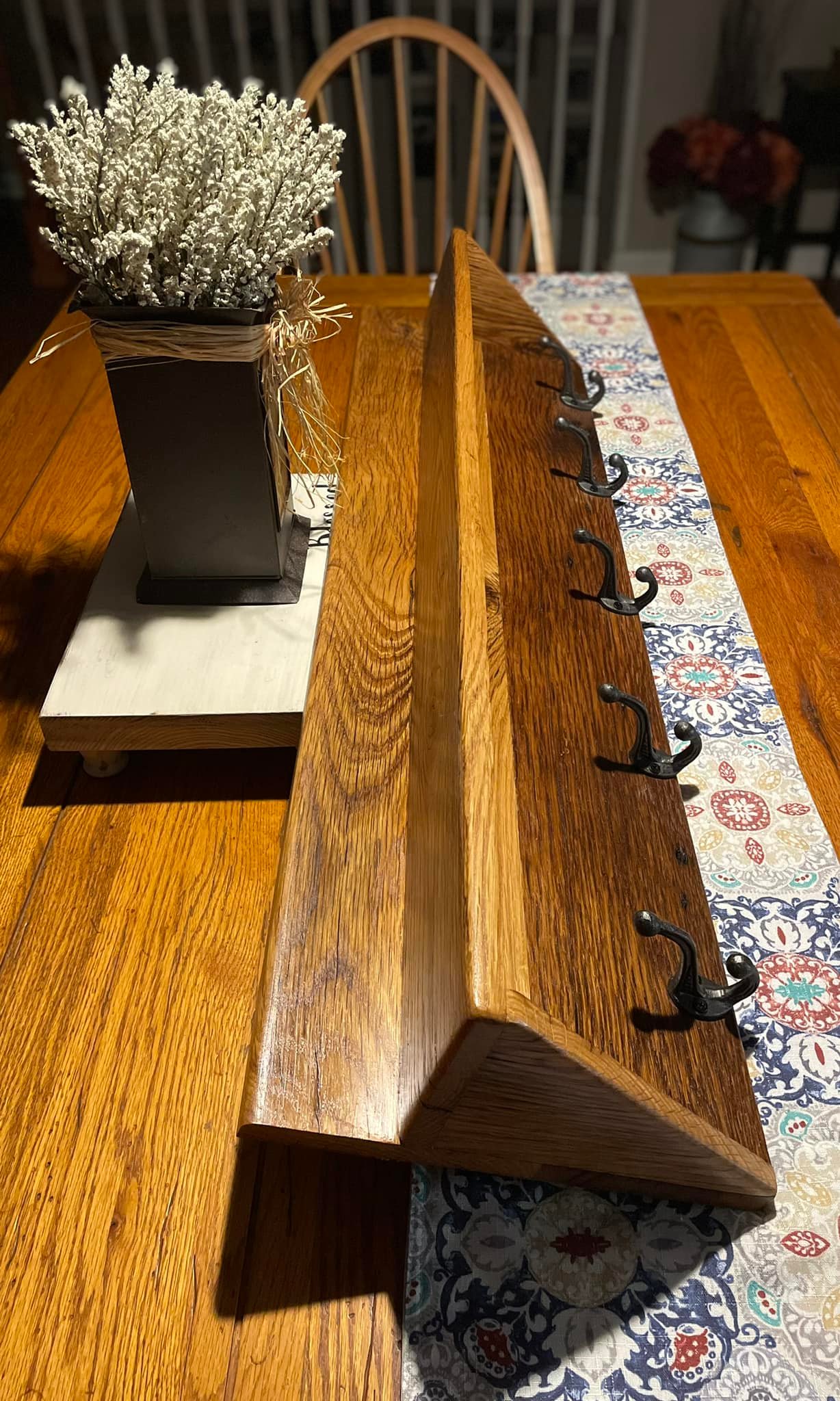 This is a pottery barn style wood rack/holder. You can see in the