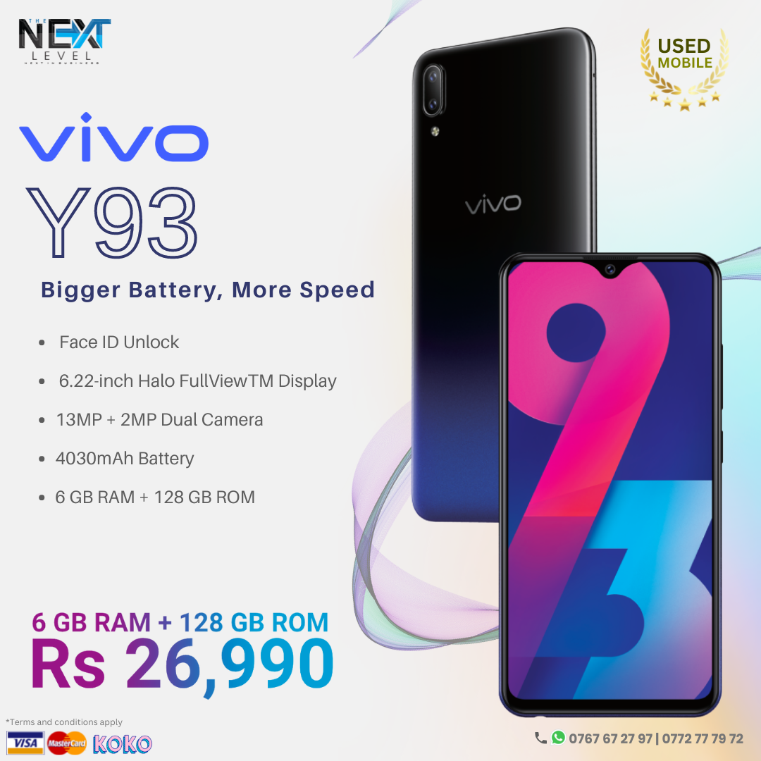 The Next Level - Vivo Y93 - 6GB | 128GB ( Imported ones... | Facebook