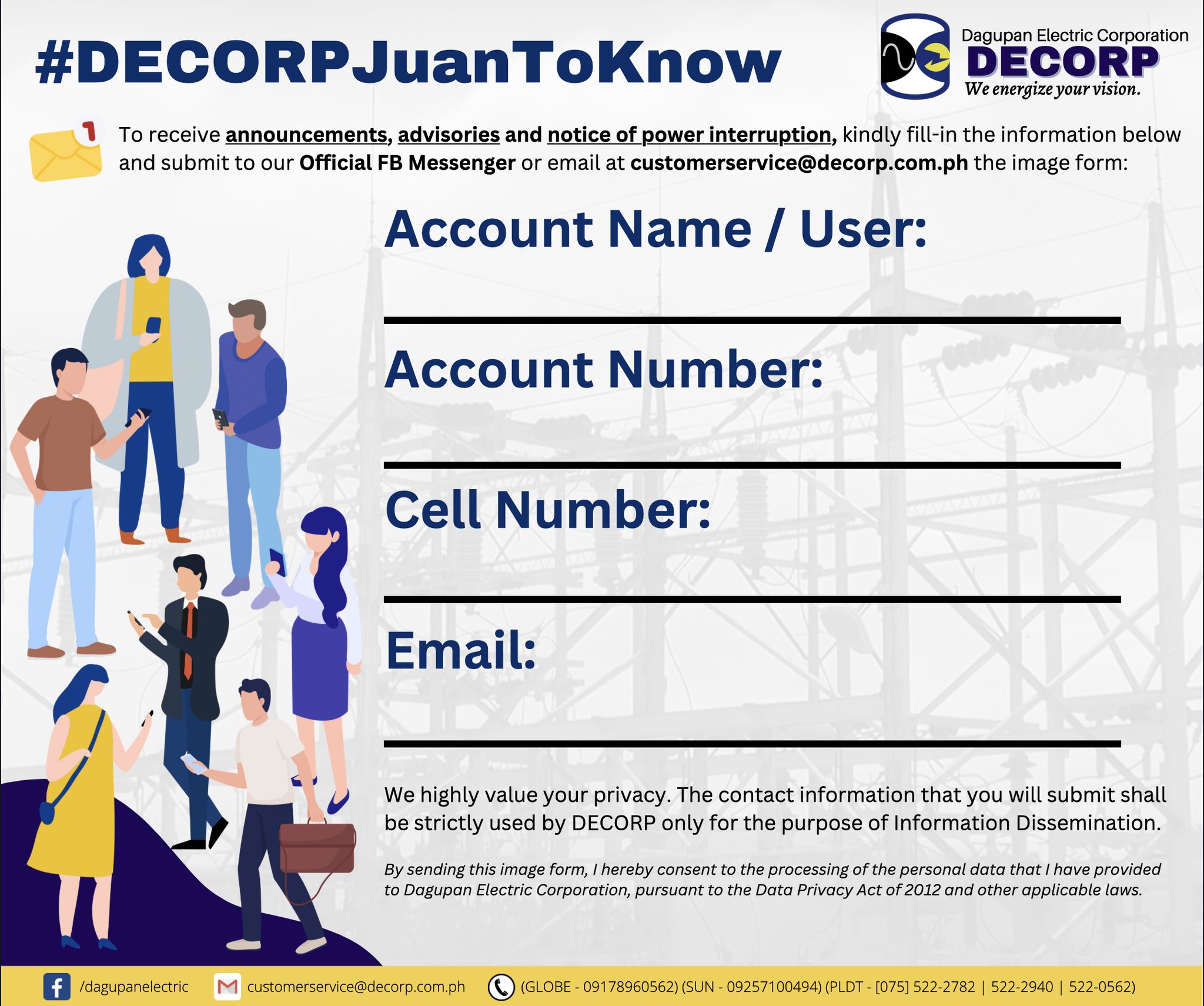 Be informed of the... - DECORP - Dagupan Electric Corporation | Facebook