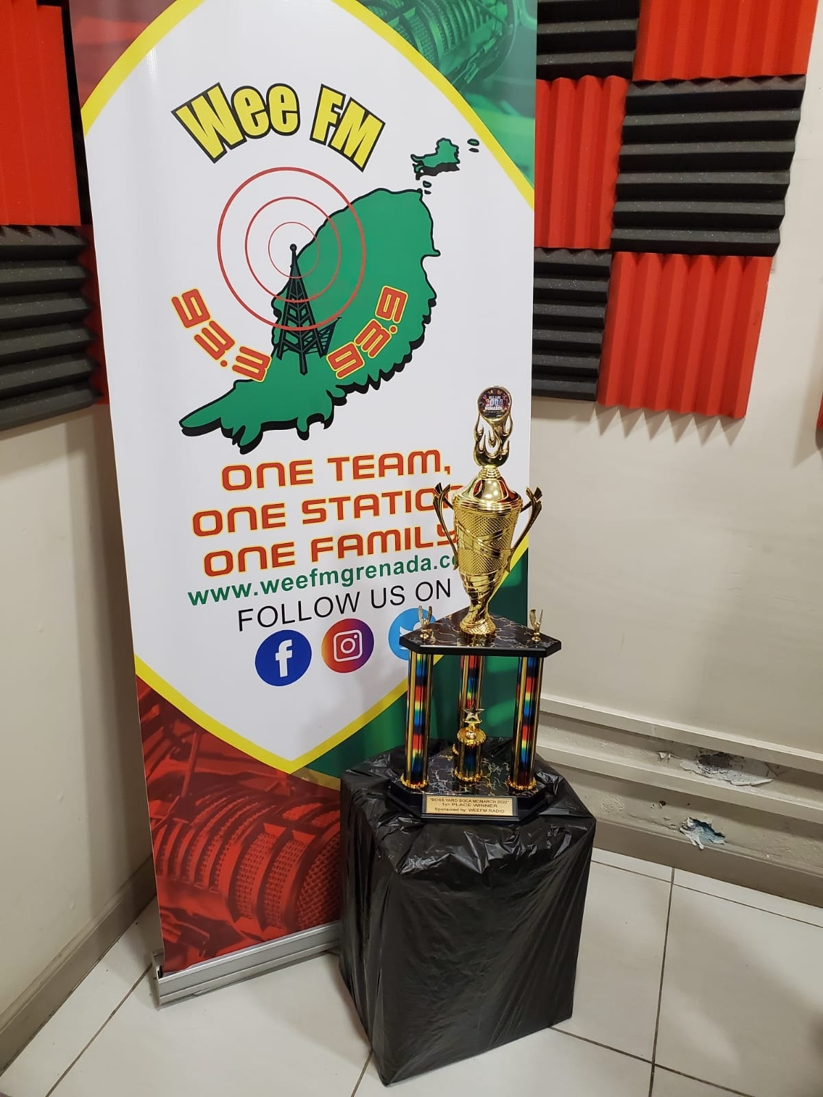The Weefm sponsord winning trophy... - WeeFm Radio Grenada