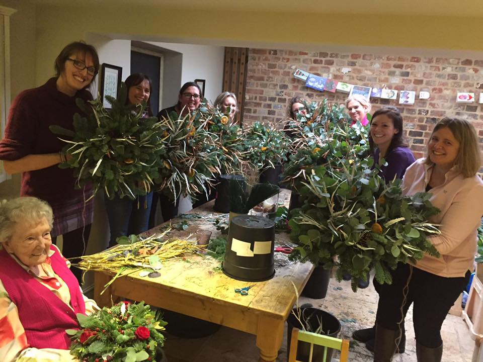 The two wreath courses yesterday.... - Sarah Styles -Florist