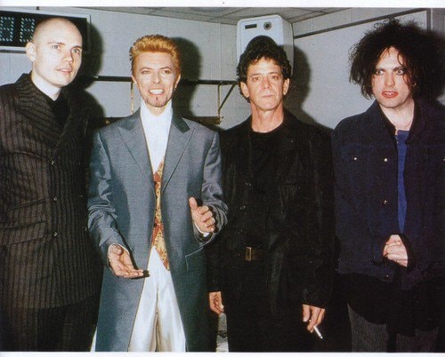 Smashing Pumpkins Billy Corgan with David Bowie, Lou Reed and