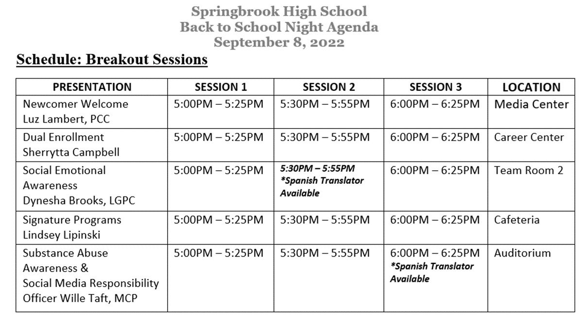 Springbrook High School - An IB World School