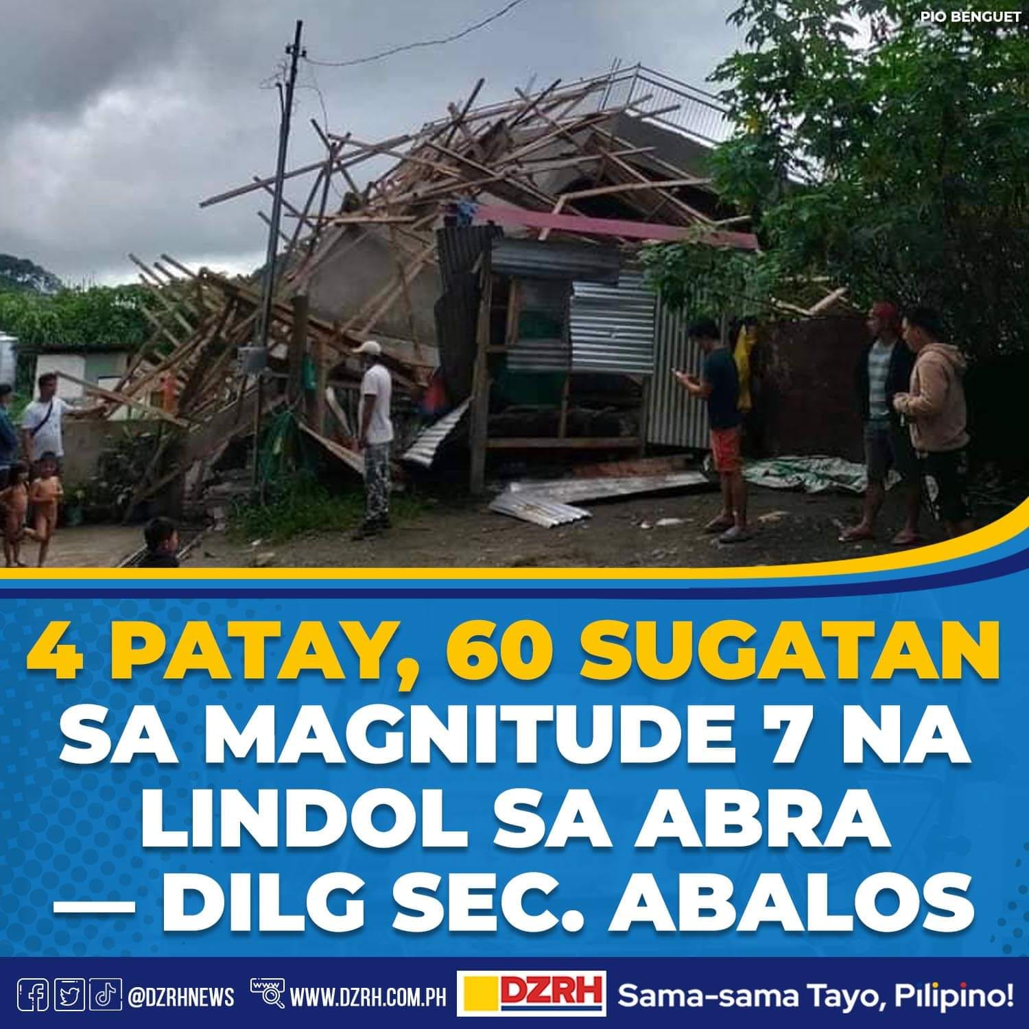 DZRH News - Sa inisyal na impormasyon na hawak ni DILG Sec. Benhur ...