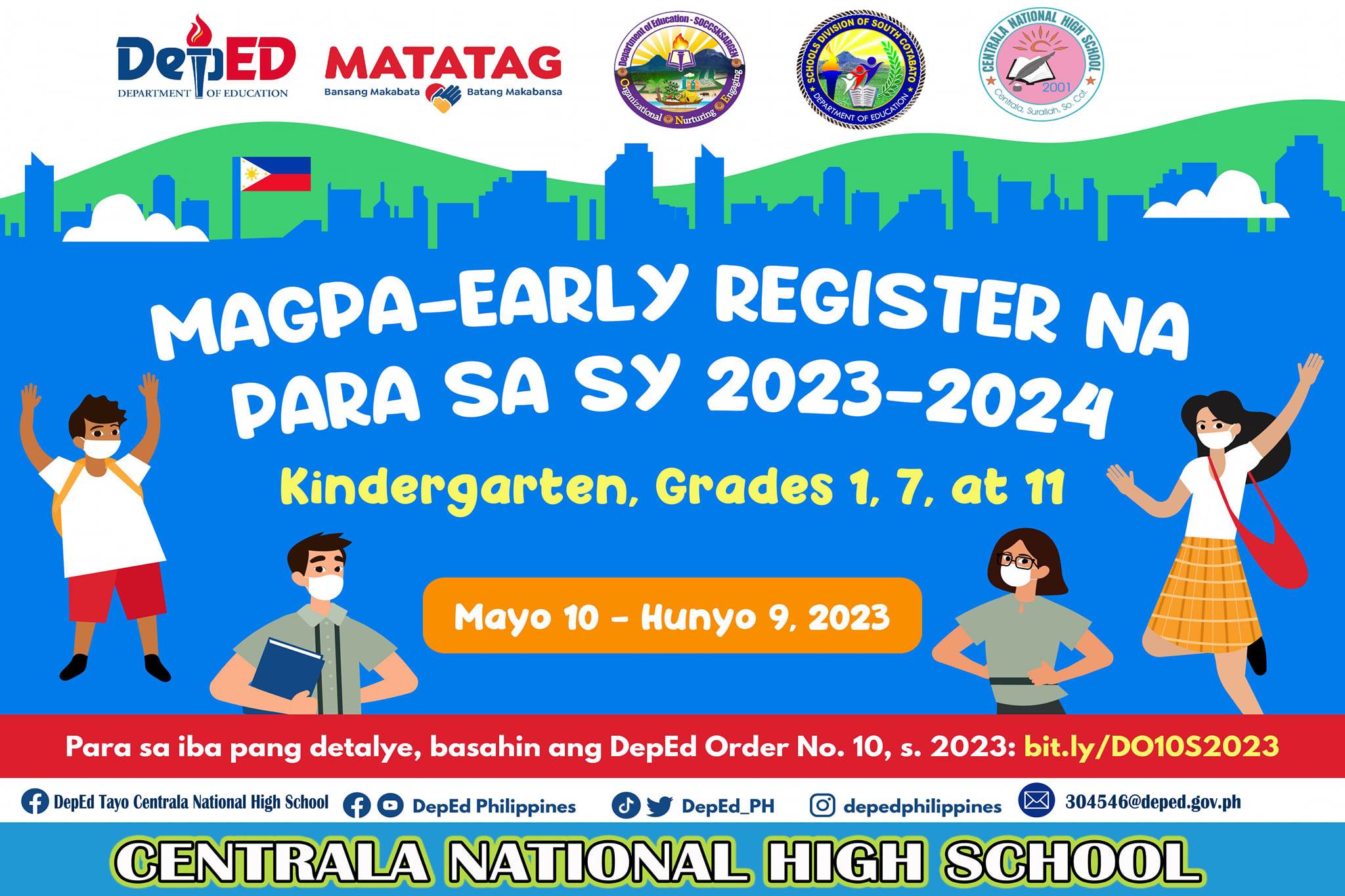 ANNOUNCEMENT! EARLY REGISTRATION for INCOMING GRADE 7 FOR SY 2023-2024 ...