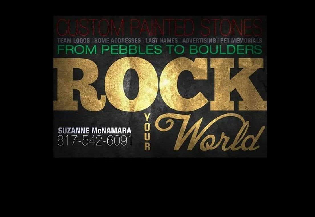 Rock Your World Custom Painted Stones | Arlington TX
