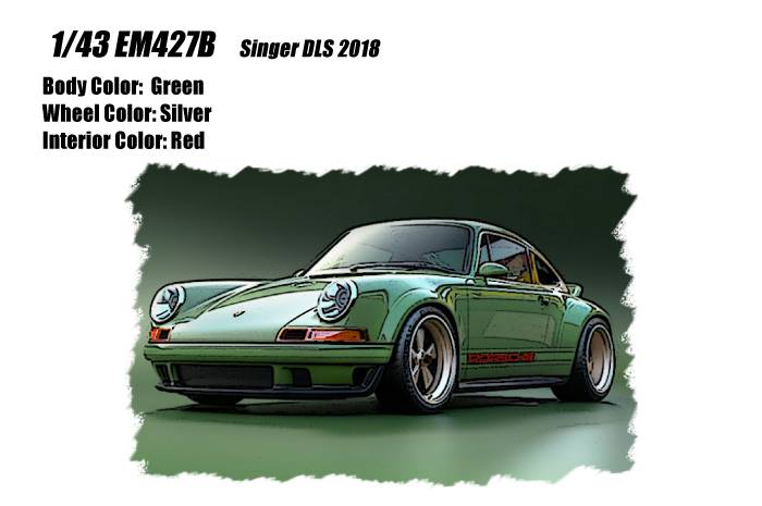 MakeUp 新品預購 Preorder! 1/43 EM427 Singer DLS 2018. 1/43 LB007D