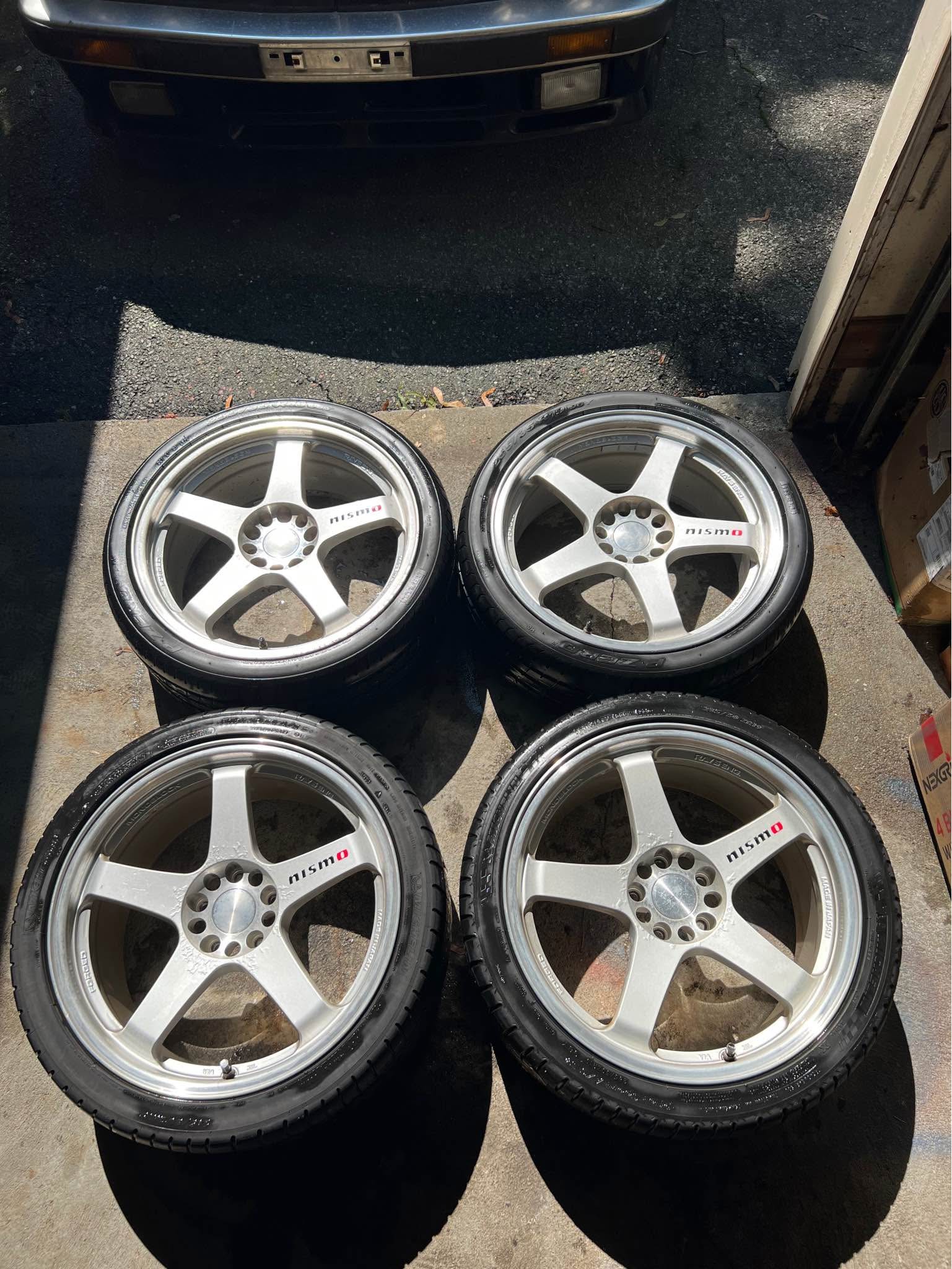 Nismo LMGT4 Wheels by Rays rare 19 inch - Car Wheels, Tires 