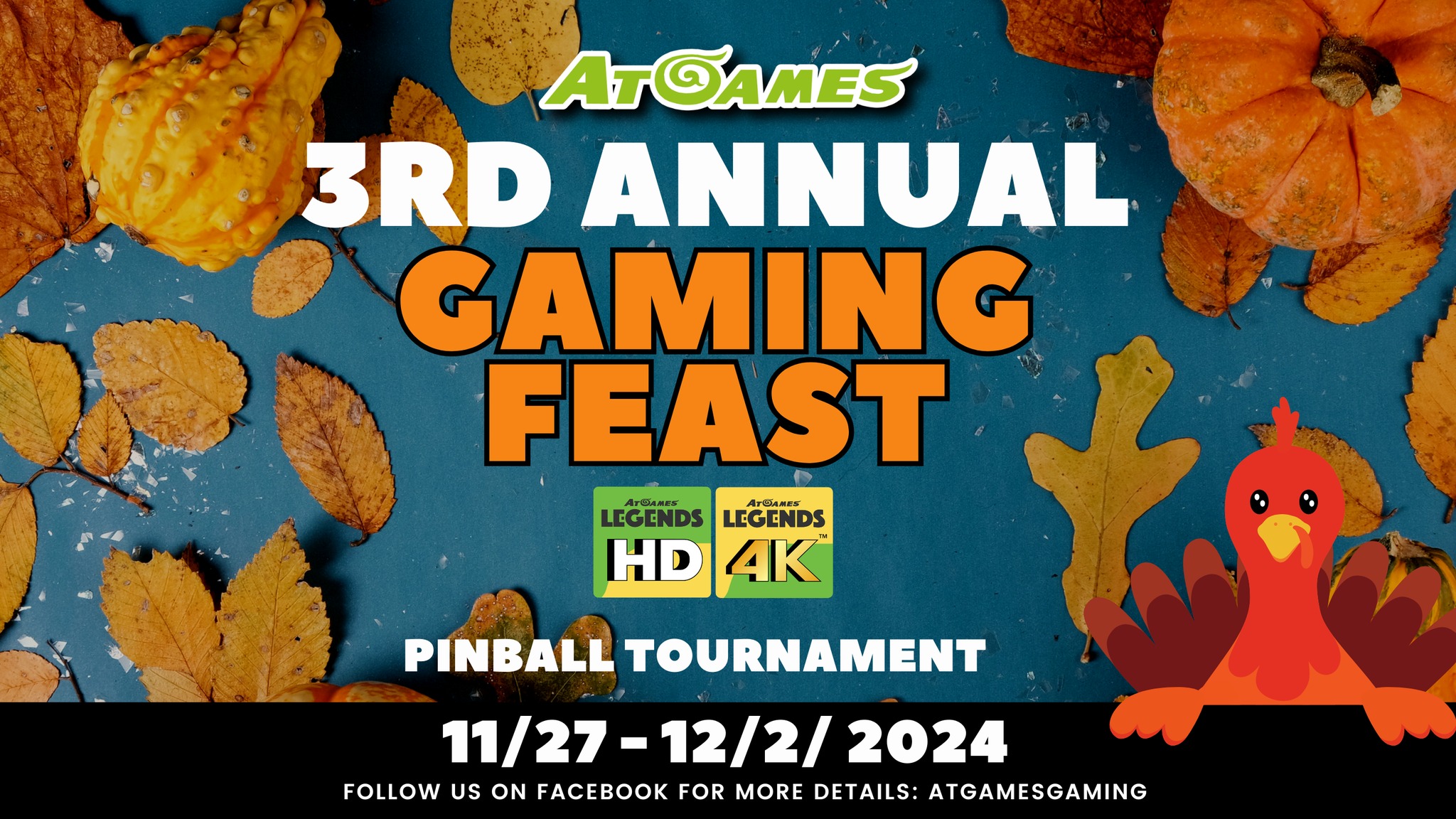 AtGames - 🦃🍂 AtGames' 3rd Annual Thanksgiving Gaming Feast... | Facebook