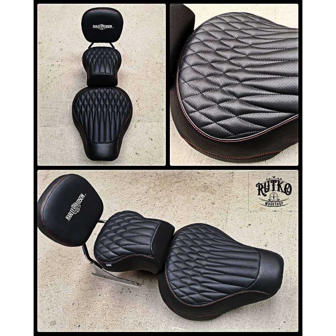 Sellerie Rutko - Selle grand confort pour harley softail...