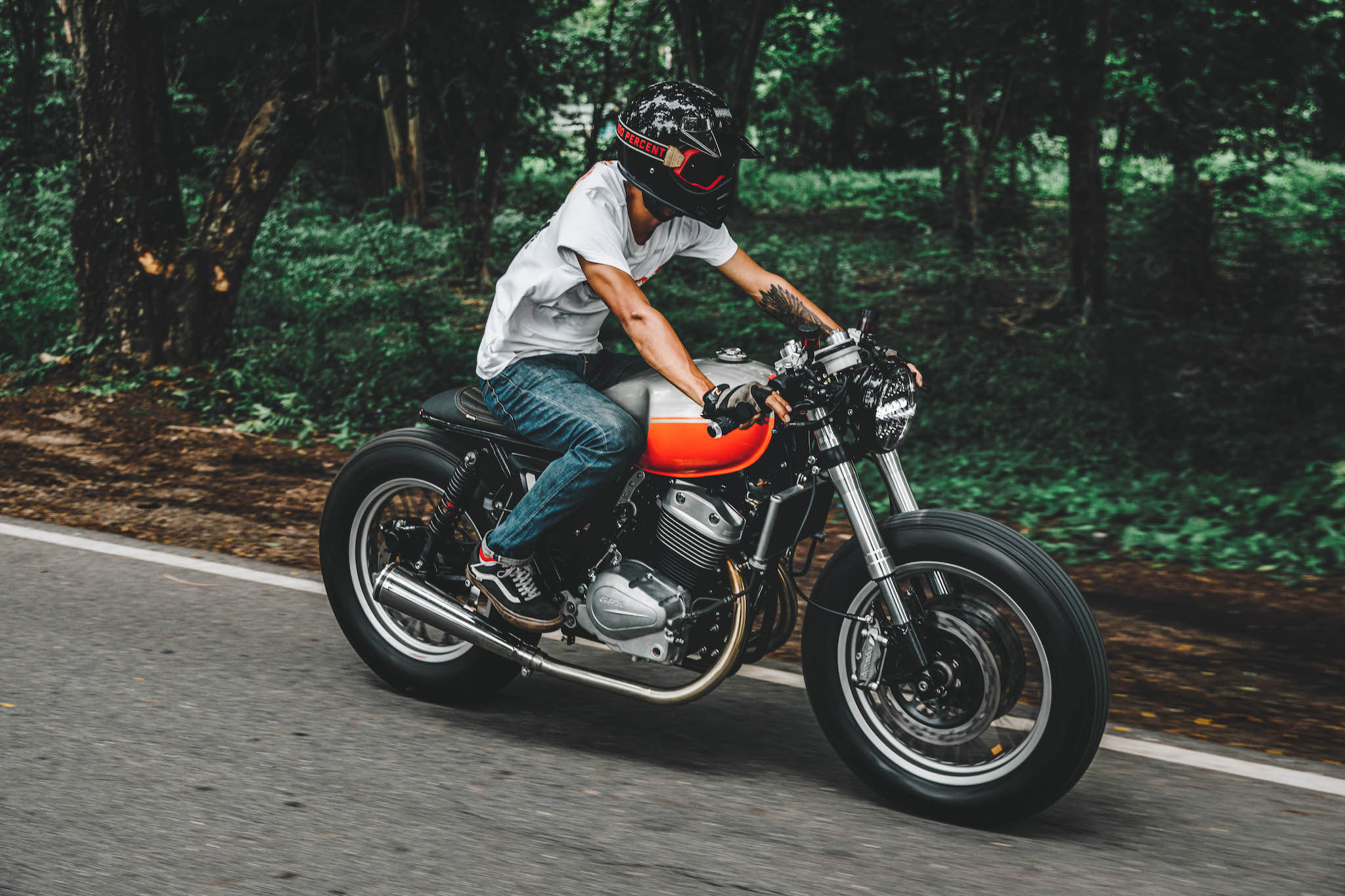 Stunning - GPX Legend 250 Twin custom modified by 38 Custom 