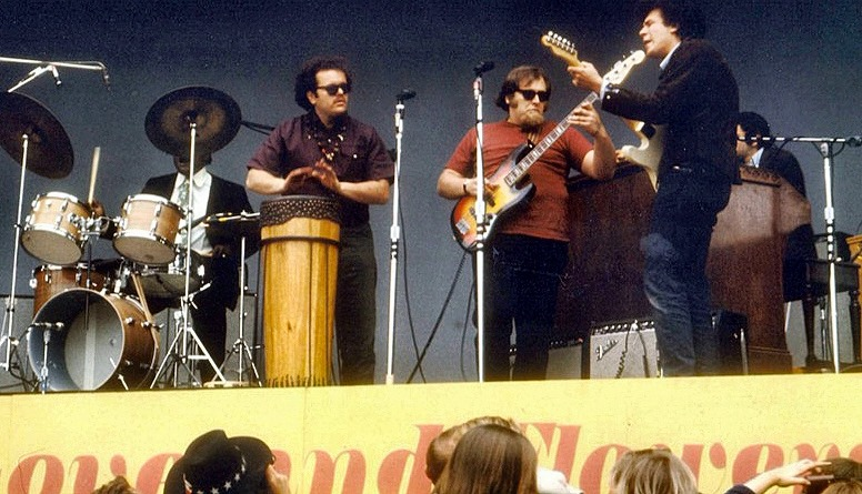 1967Al Kooper, Buddy Miles & Harvey Brooks at the Monterey Pop