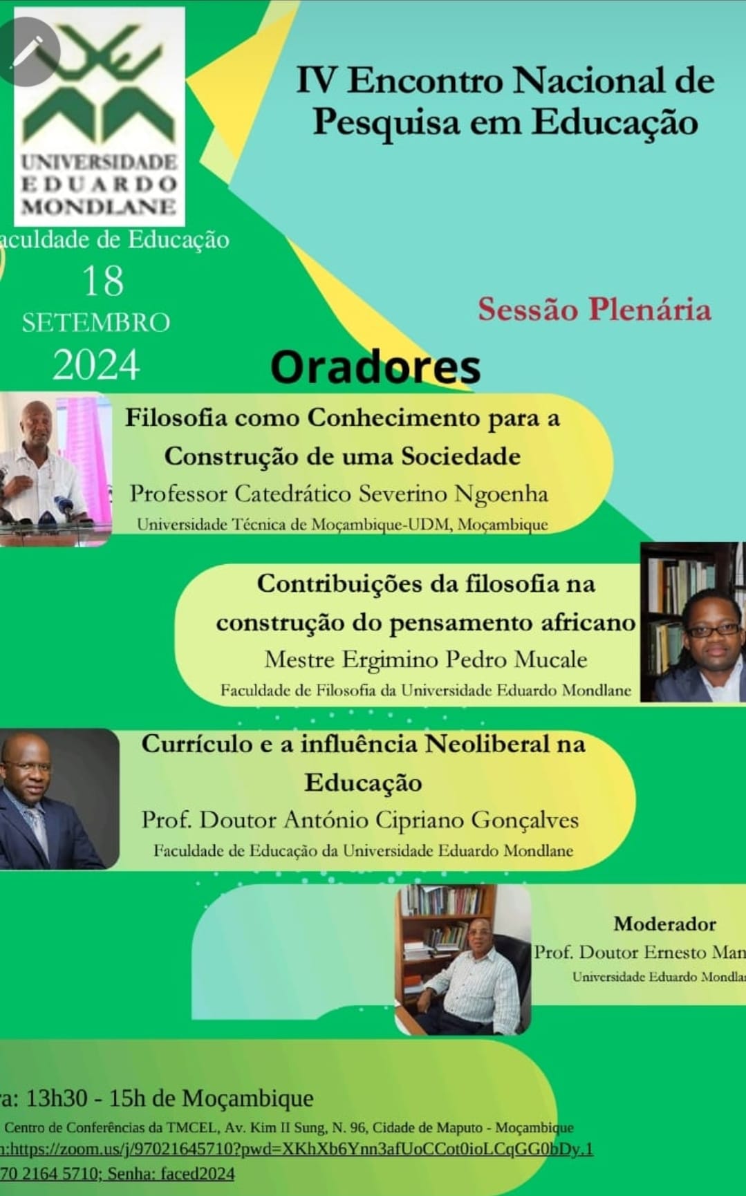 Faculdade de Educação da Universidade Eduardo Mondlane | Maputo