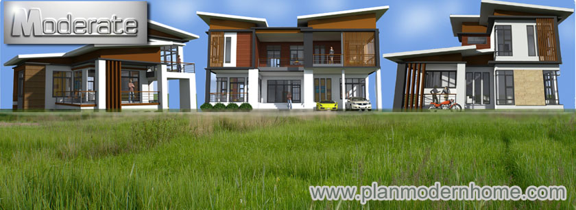 แบบบ้านโมเดิร์น Modern-บ้านป่าตาลโมเดอเรท