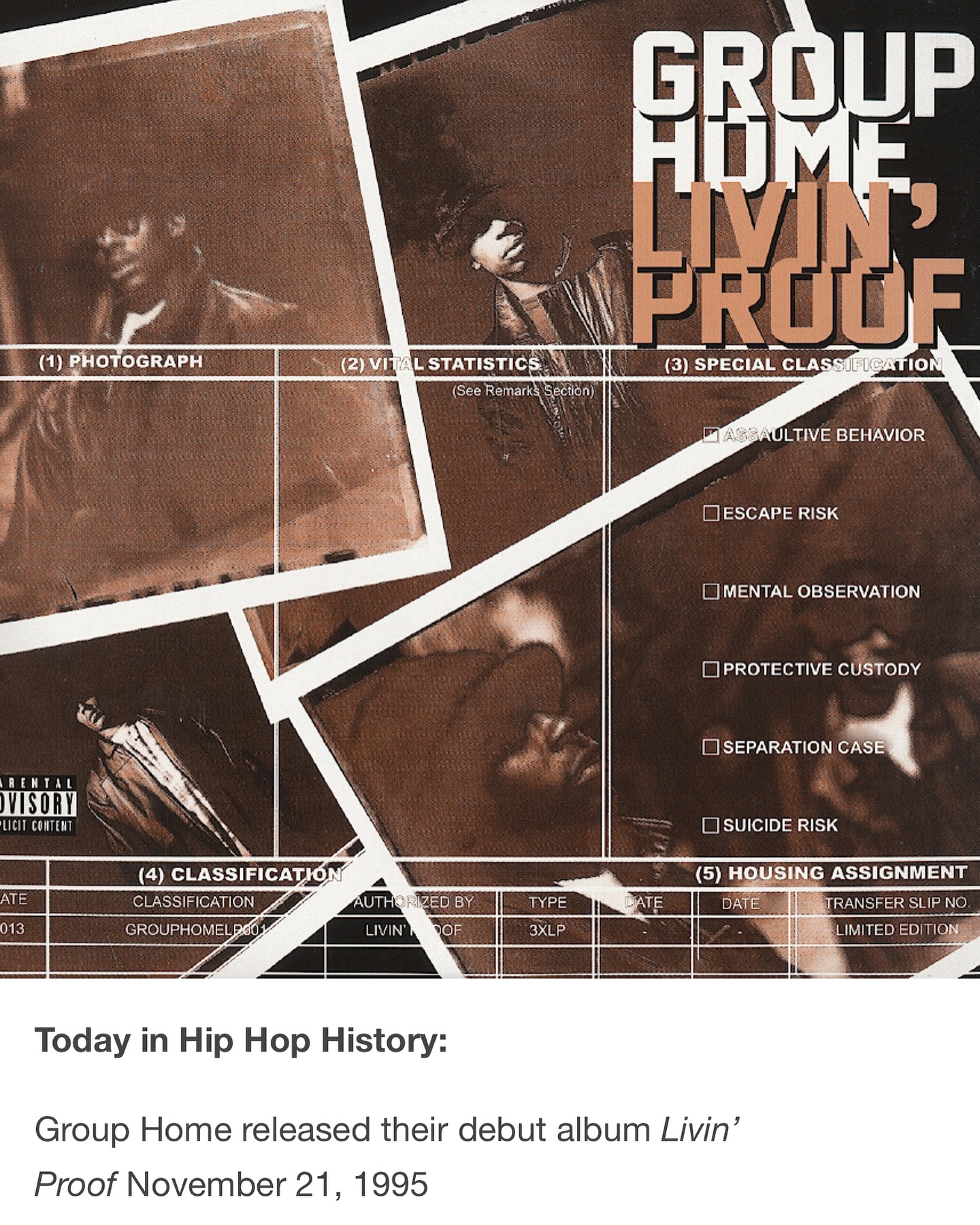 Group Home released their debut LP “Livin Proof” 29 years ago today
