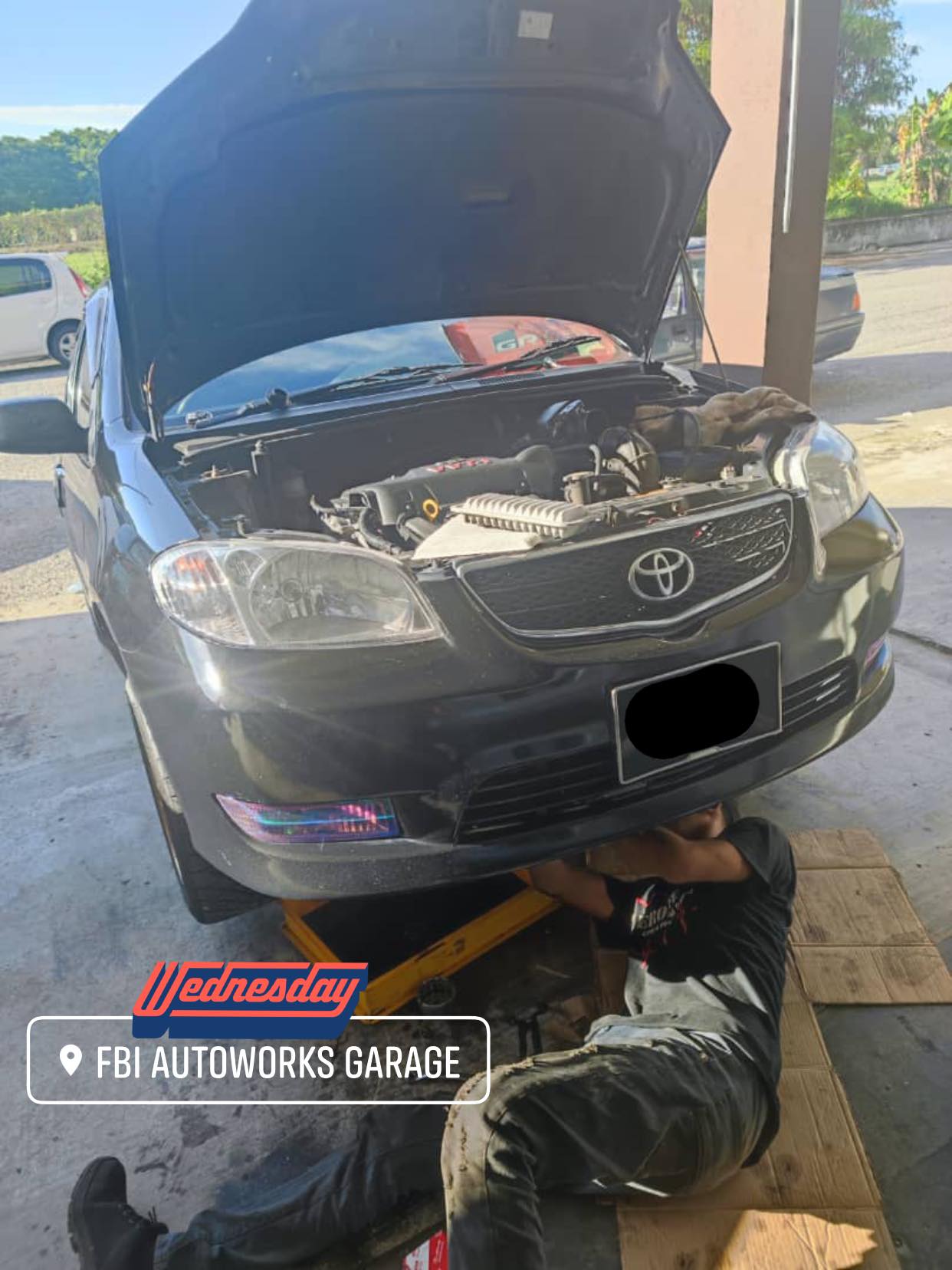 Toyota Vios - Engine oil service ☀️... - FBI Autoworks Garage | Facebook