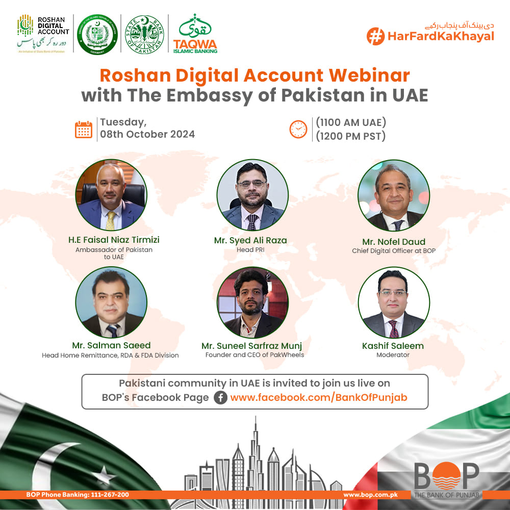 The Bank - The Roshan Digital Account Webinar with the Pakistan Embassy ...
