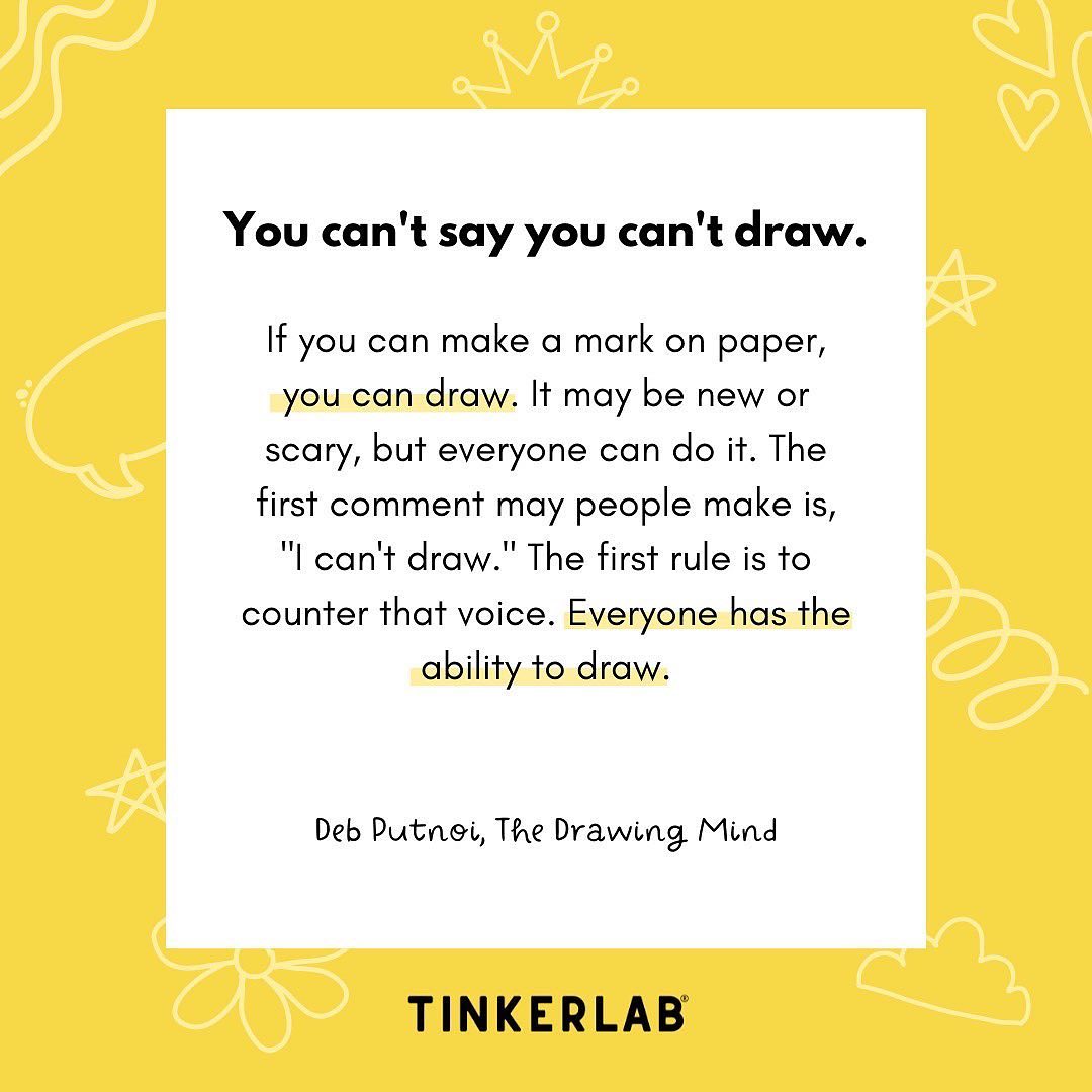 Tinkerlab - If you can make a mark on paper, you can draw....