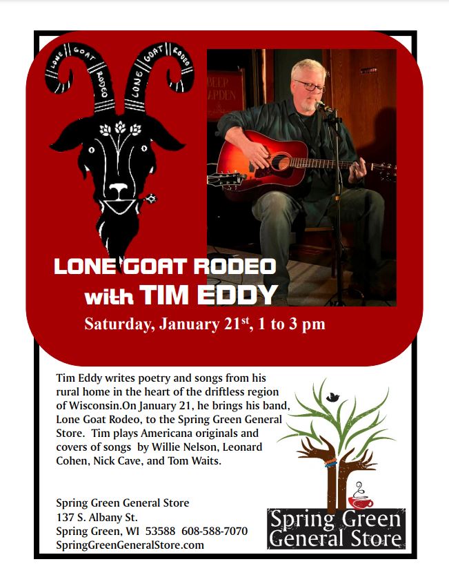 We are excited to host Tim... - Spring Green General Store