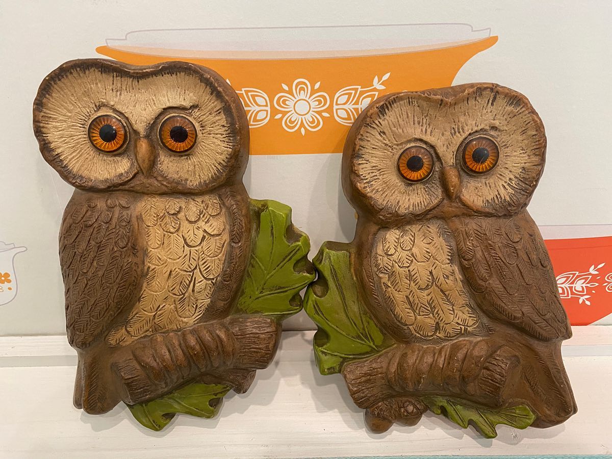 OWL112 アンティーク 20枚 まとめ売り 着用 リメイク 大量セット Vintage owl set for sale