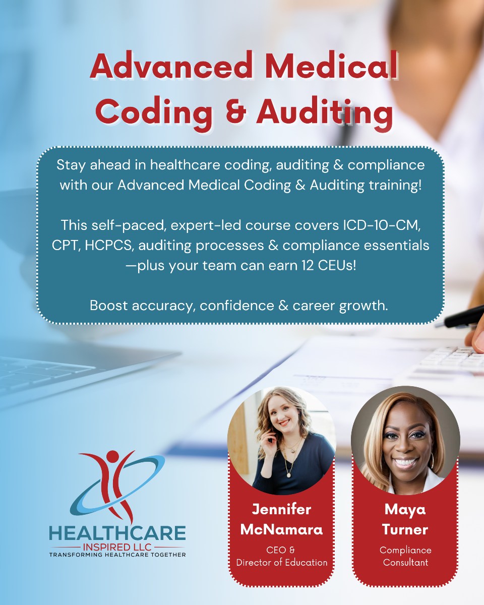 Healthcare coding and auditing... - Healthcare Inspired LLC | Facebook