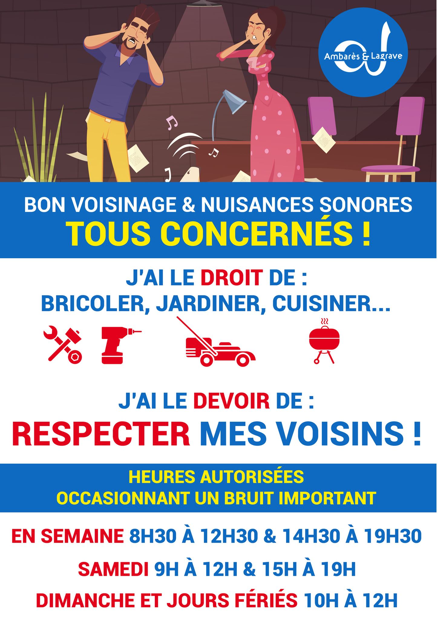 Ville d'Ambarès & Lagrave - Nuisances sonores et voisinage ; ce qu’il ...
