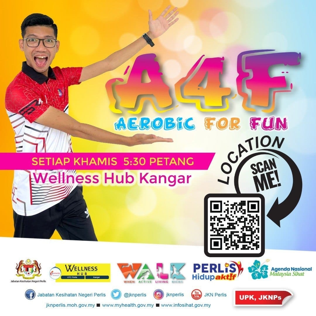 Kelas Aerobic For Fun (A4F) akan... - Wellness Hub Perlis | Facebook