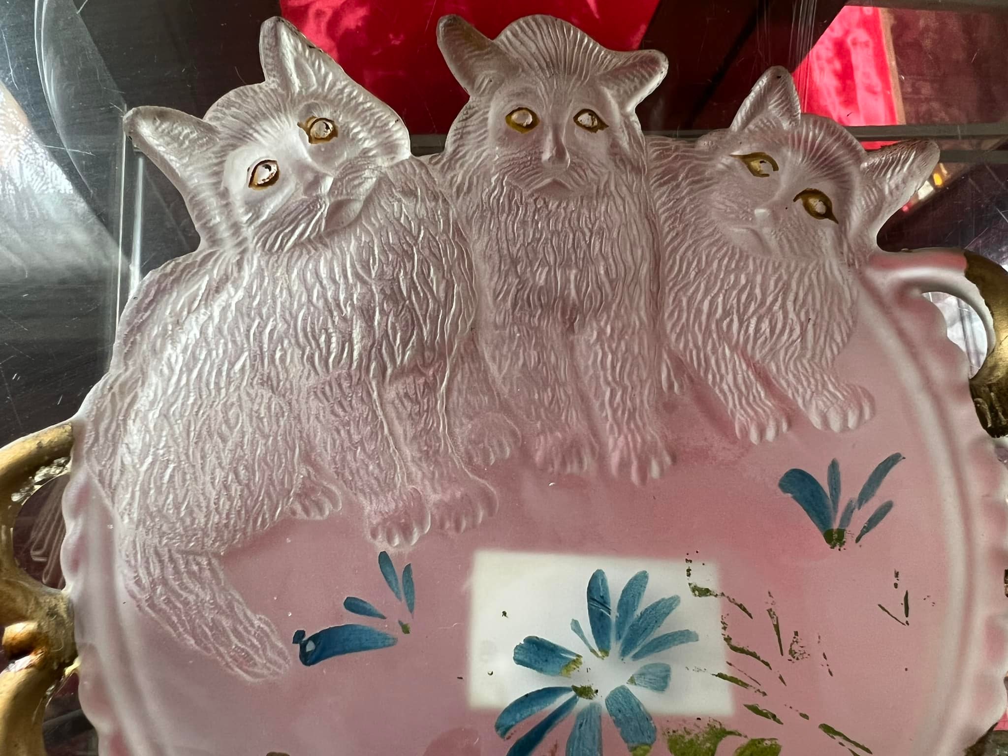 Minton cat plates circa 1880