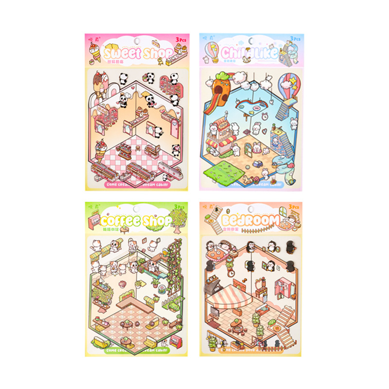 🍀Sticker nhà 3D shop về được... - Nhà Sách Mặt Trời TP.Sơn La | Facebook