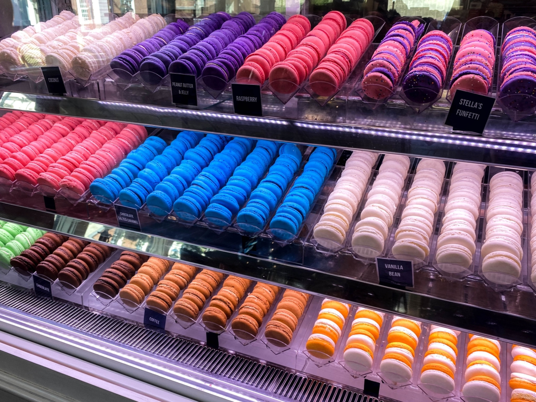Sift Bake Shop - A case full of macarons... what could be better? 🌈 ...
