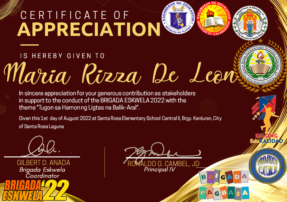 DepEd... - DepEd Tayo Santa Rosa ES Central II - Calabarzon